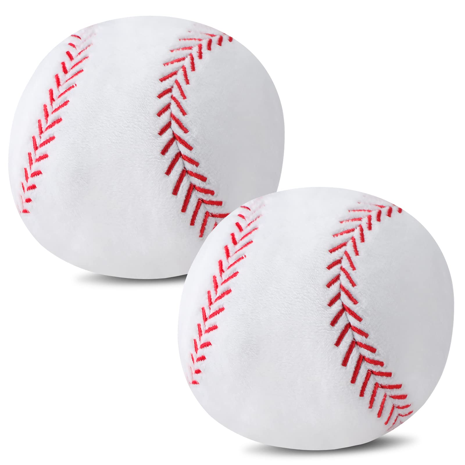 Hydren 2 Pcs Plush Stuffed Basketball Rugby Football Baseball Pillows Soft Fluffy Sports Throw Pillows Cushions For Bedroom Nurs
